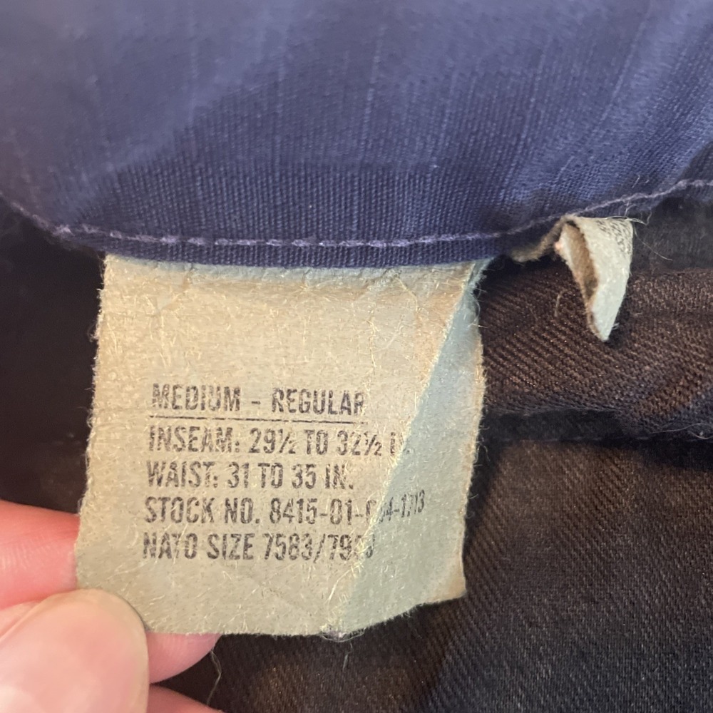 Propper Cargo Tactical Pants Mens Medium Regular Navy Blue Ripstop Utility Work - Picture 5 of 9